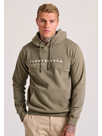 φούτερ με κουκούλα και 3d branded τύπωμα