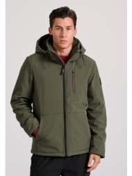 softshell μπουφάν με ελαφριά επένδυση και κουκούλα