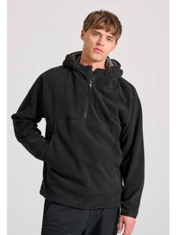 oversized half-zip φούτερ με ρυθμιζόμενο κορδόνι