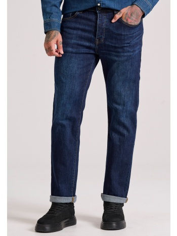 straight fit τζιν παντελόνι με whisker details
