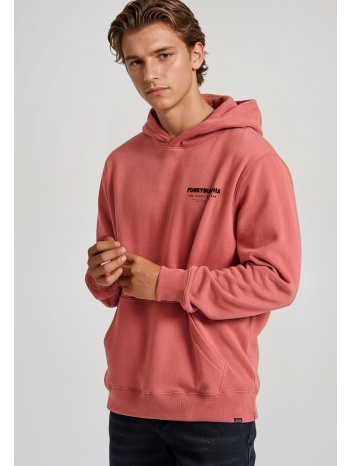 relaxed fit φούτερ με τύπωμα στην πλάτη