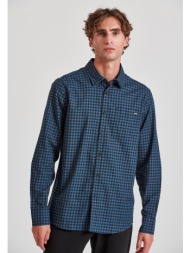 ανδρικό καρό πουκάμισο με τσέπη