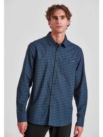ανδρικό καρό πουκάμισο με τσέπη
