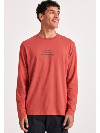 t-shirt με funky buddha τύπωμα στο στήθος