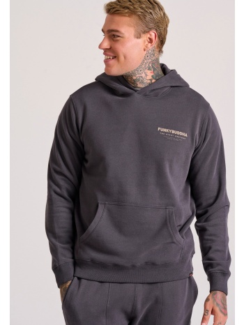 relaxed fit φούτερ με τύπωμα στην πλάτη