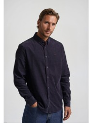 κοτλέ πουκάμισο με κεντημένο logo