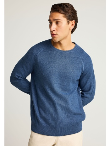 ανδρικό πλεκτό με λαιμόκοψη και rib τελείωμα