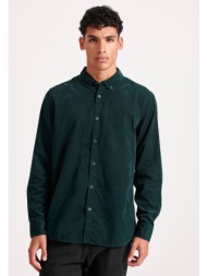 κοτλέ πουκάμισο με κεντημένο logo