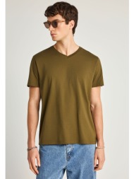 t-shirt με v λαιμόκοψη  ...