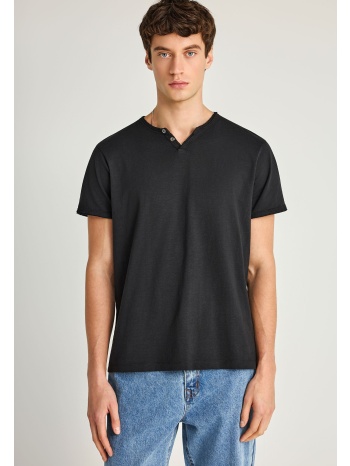 ανδρικό βαμβακερό t-shirt με v-neck - the essentials