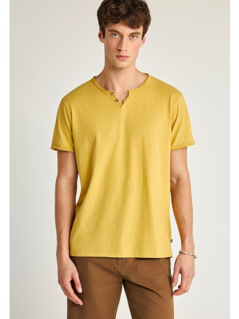 ανδρικό βαμβακερό t-shirt με v-neck - the essentials