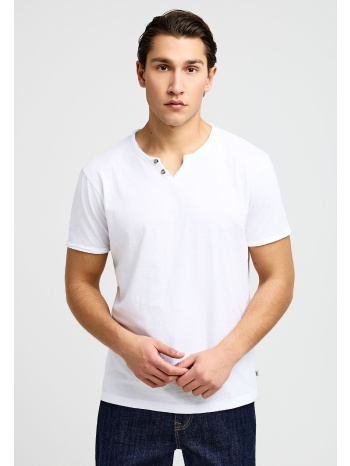 ανδρικό βαμβακερό t-shirt με v-neck - the essentials