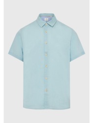 ανδρικό λινό πουκάμισο με κοντό μανίκι - the essentials