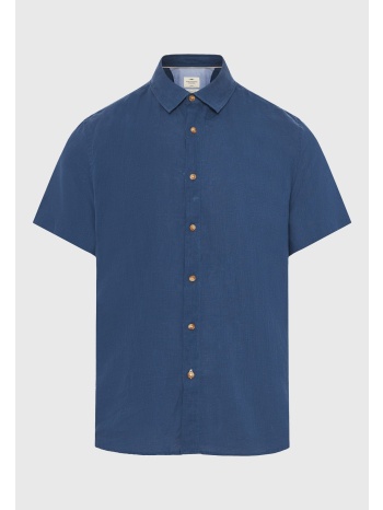 ανδρικό λινό πουκάμισο με κοντό μανίκι - the essentials