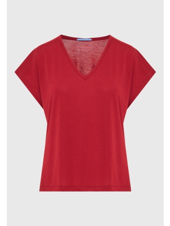 γυναικείο t-shirt με v λαιμόκοψη - the basics collection