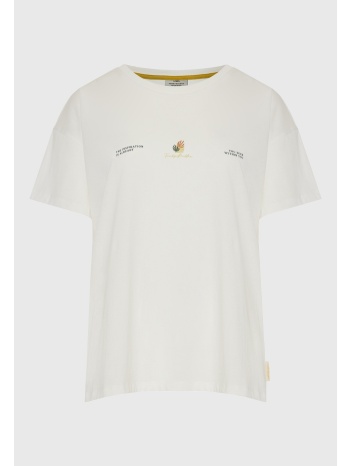 loose fit t-shirt με τύπωμα στην πλάτη