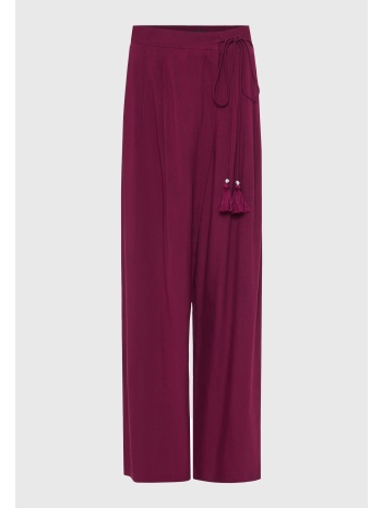 γυναικεία παντελόνα απο βισκόζη με κρουαζέ δέσιμο