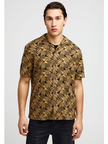 ανδρικό κοντομάνικο πουκάμισο με μοτίβο