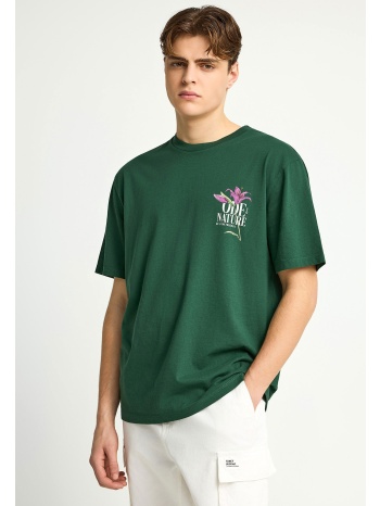 ανδρικό relaxed t-shirt με τύπωμα στην πλάτη