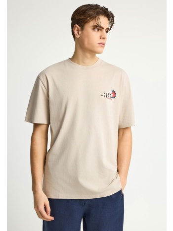 ανδρικό relaxed t-shirt με τύπωμα στην πλάτη