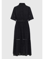 γυναικείο embroidery relaxed-fit midi φόρεμα από βαμβάκι