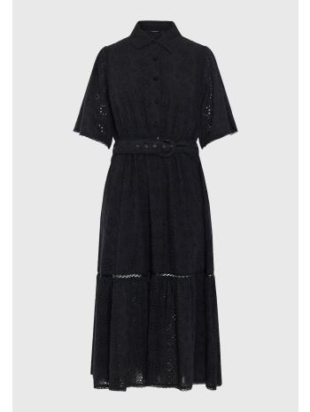 γυναικείο embroidery relaxed-fit midi φόρεμα από βαμβάκι