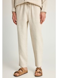 ανδρικό comfort fit λινό chino παντελόνι