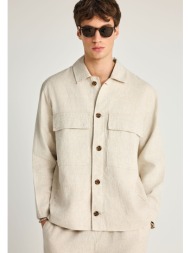 ανδρικό λινό casual μπουφάν