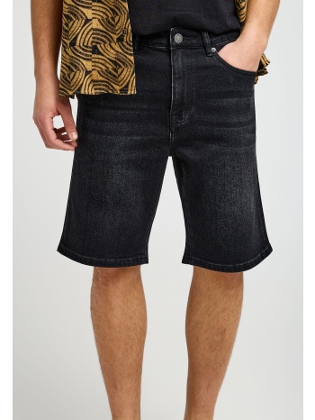 ανδρική slim tapered βερμούδα τζην