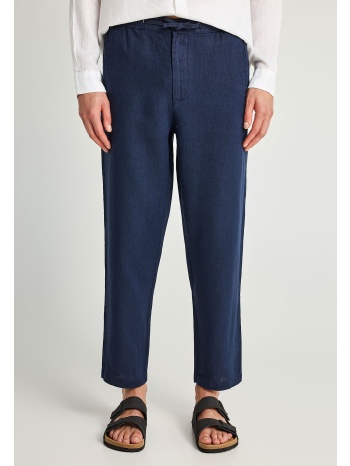 ανδρικό comfort fit λινό chino παντελόνι