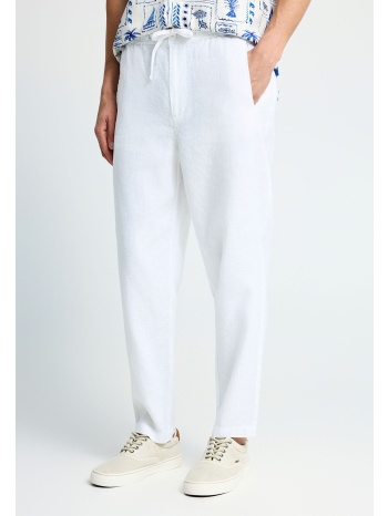ανδρικό comfort fit λινό chino παντελόνι