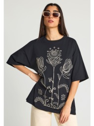 γυναικείο loose t-shirt με τύπωμα