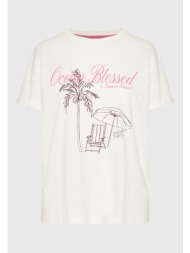 γυναικείο βαμβακερό t-shirt με τύπωμα