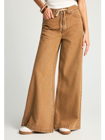 γυναικείο wide leg jean παντελόνι