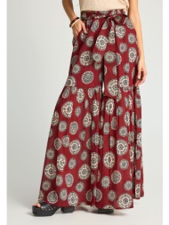 γυναικεία ψηλόμεση wide leg παντελόνα