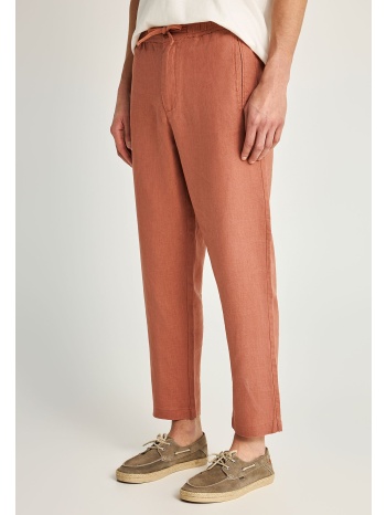 ανδρικό comfort fit λινό chino παντελόνι