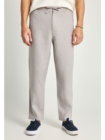 ανδρικό comfort fit λινό chino παντελόνι