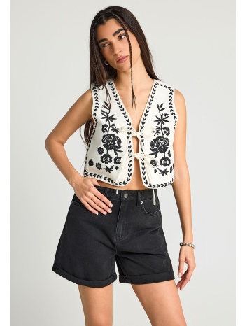 γυναικείο γιλέκο με δέσιμο μπροστά