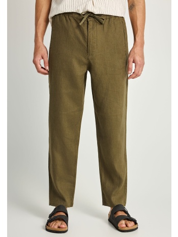ανδρικό comfort fit λινό chino παντελόνι