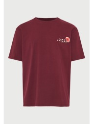 ανδρικό relaxed t-shirt με τύπωμα στην πλάτη