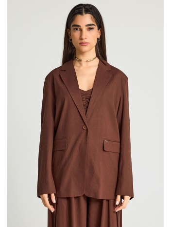 linen blend γυναικείο σακάκι