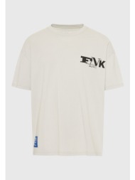 ανδρικό oversized t-shirt με τύπωμα στην πλάτη