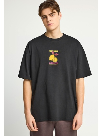 ανδρικό oversized t-shirt με τύπωμα στο πίσω μέρος