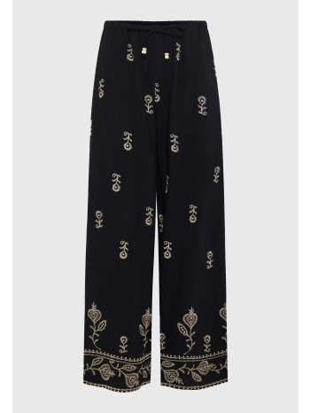 γυναικεία relaxed παντελόνα με κεντήματα