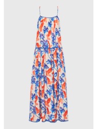 γυναικείο εμπριμέ relaxed fit μάξι φόρεμα