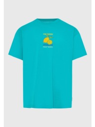 ανδρικό oversized t-shirt με τύπωμα στο πίσω μέρος