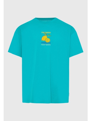 ανδρικό oversized t-shirt με τύπωμα στο πίσω μέρος