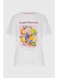 γυναικείο βαμβακερό t-shirt με τύπωμα