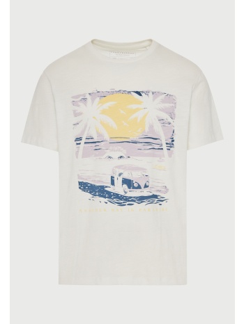 ανδρικό t-shirt με τύπωμα από βαμβάκι