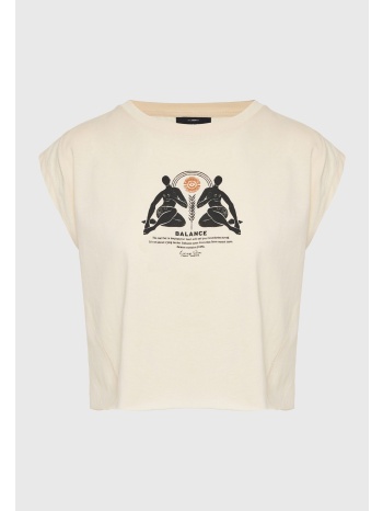 γυναικείο t-shirt με τύπωμα από οργανικό βαμβάκι